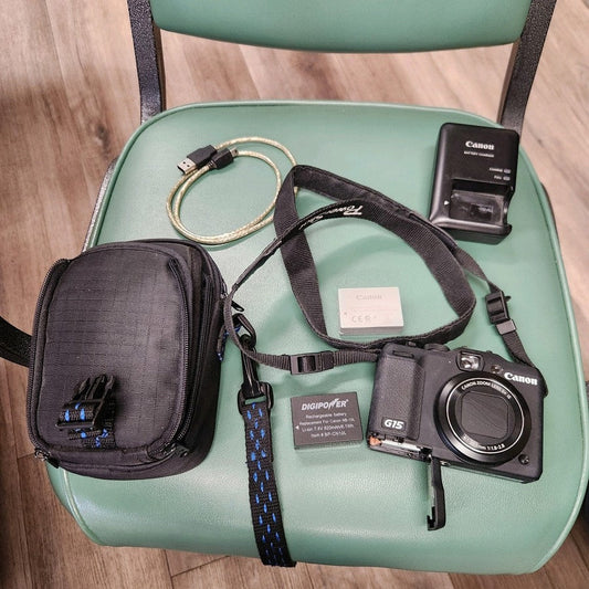 Canon PowerShot G15 12.1MP Digital Camera - Black