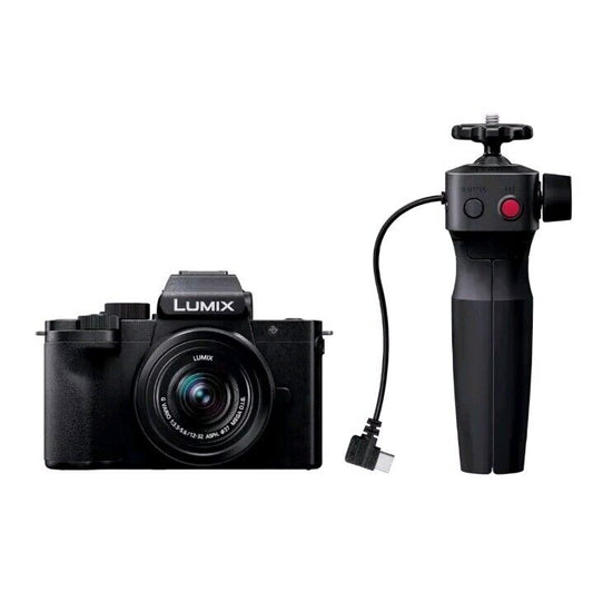 Panasonic LUMIX G100 4k Mirrorless Camera, Micro Four Thirds, 12-32mm Lens, Grip