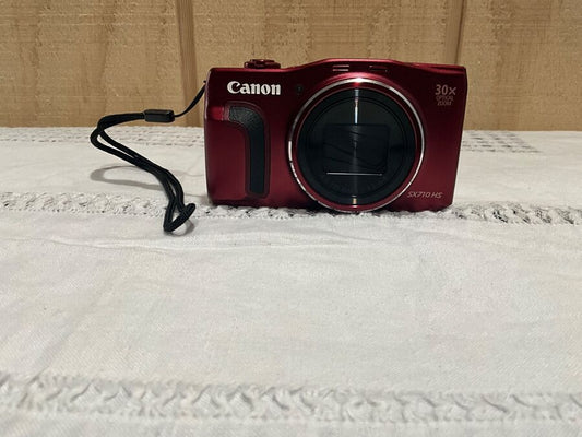 Near Mint Canon PowerShot SX710HS Wi-Fi Camera 20.3MP 30X Optical Zoom Red
